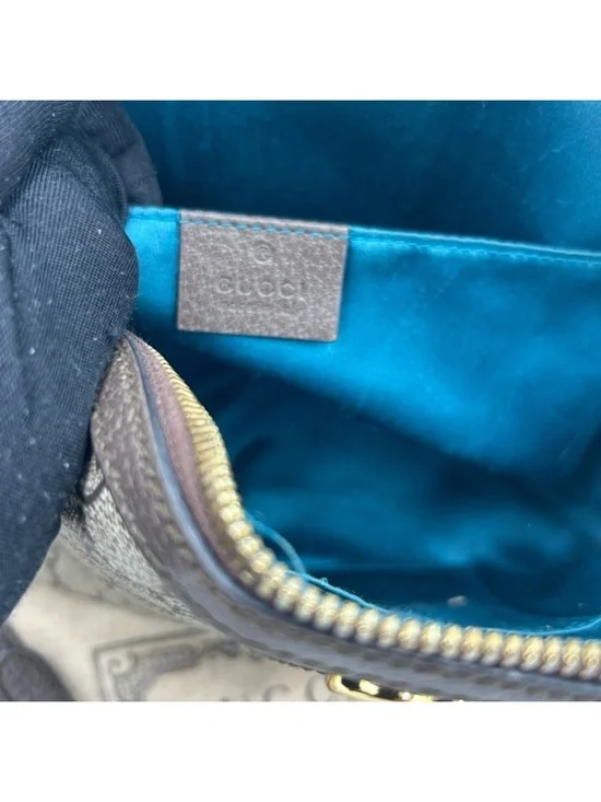 Women’s Gucci GG supreme OPHEDIA small shoulder bag made in Italy - Picture 10 of 11